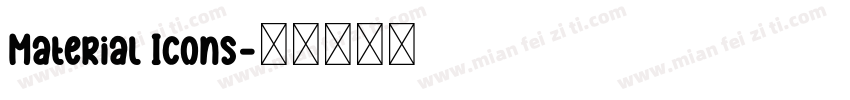 Material Icons字体转换